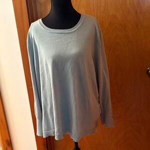 Light mint green Women's Long Sleeve Knit Top